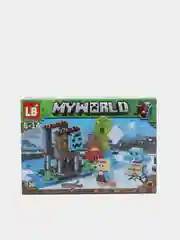 Голубой конструктор LB My World, 4 в 1