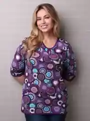 Фуксия milena21 Туника  женская "Капелька", туника из хлопка