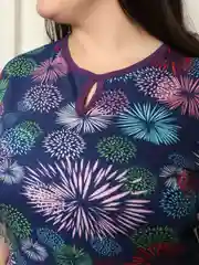 Индиго milena21 Туника  женская "Капелька", туника из хлопка