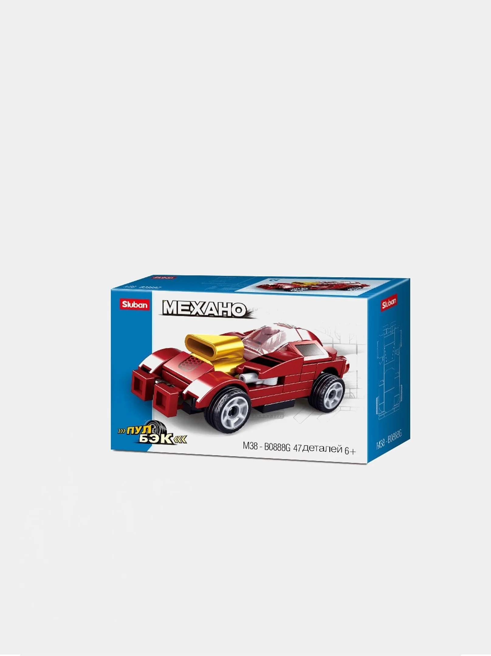 Конструктор пластиковый Sluban PowerBricks. Машина