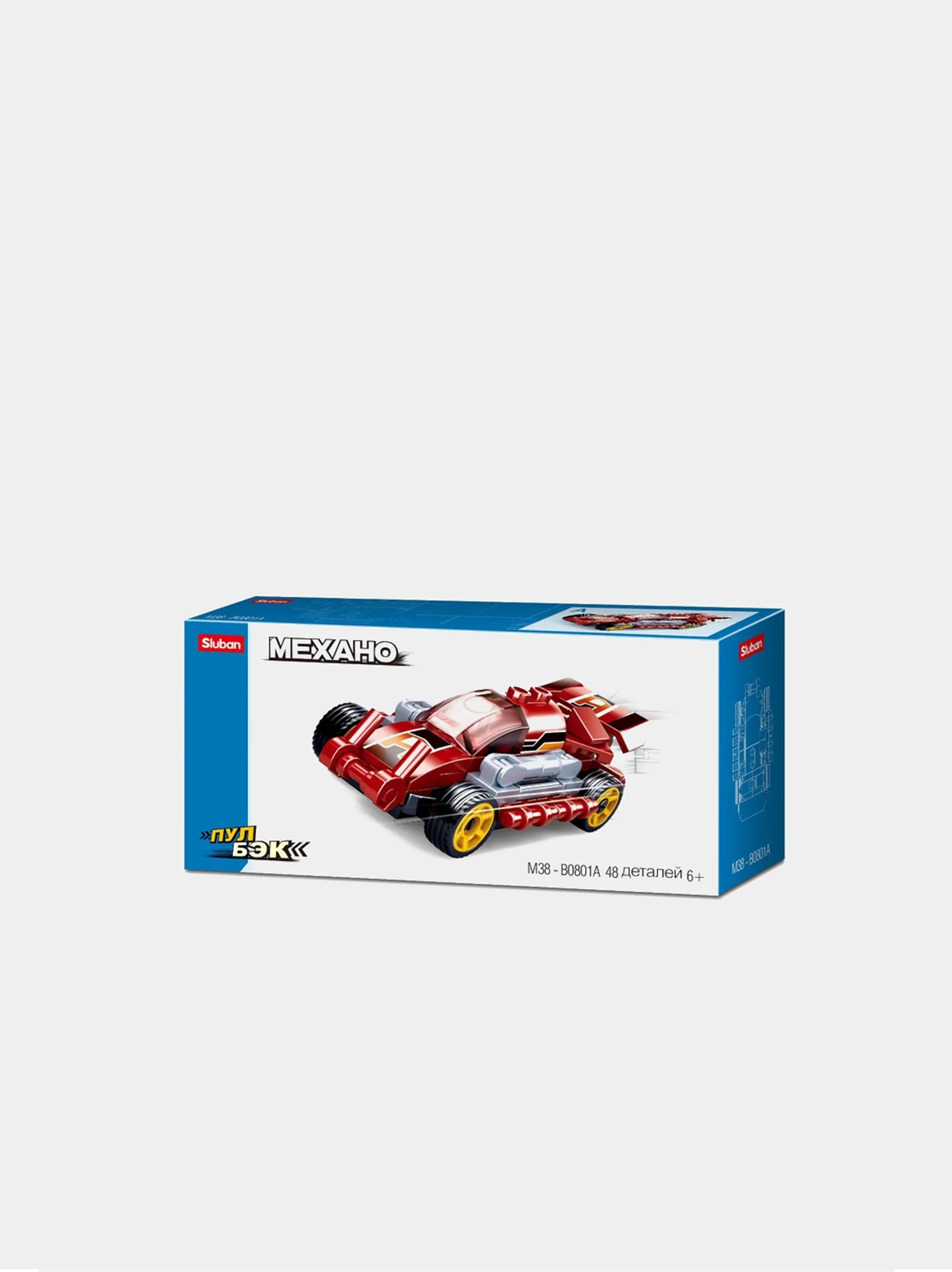 Конструктор пластиковый Sluban PowerBricks. Машина