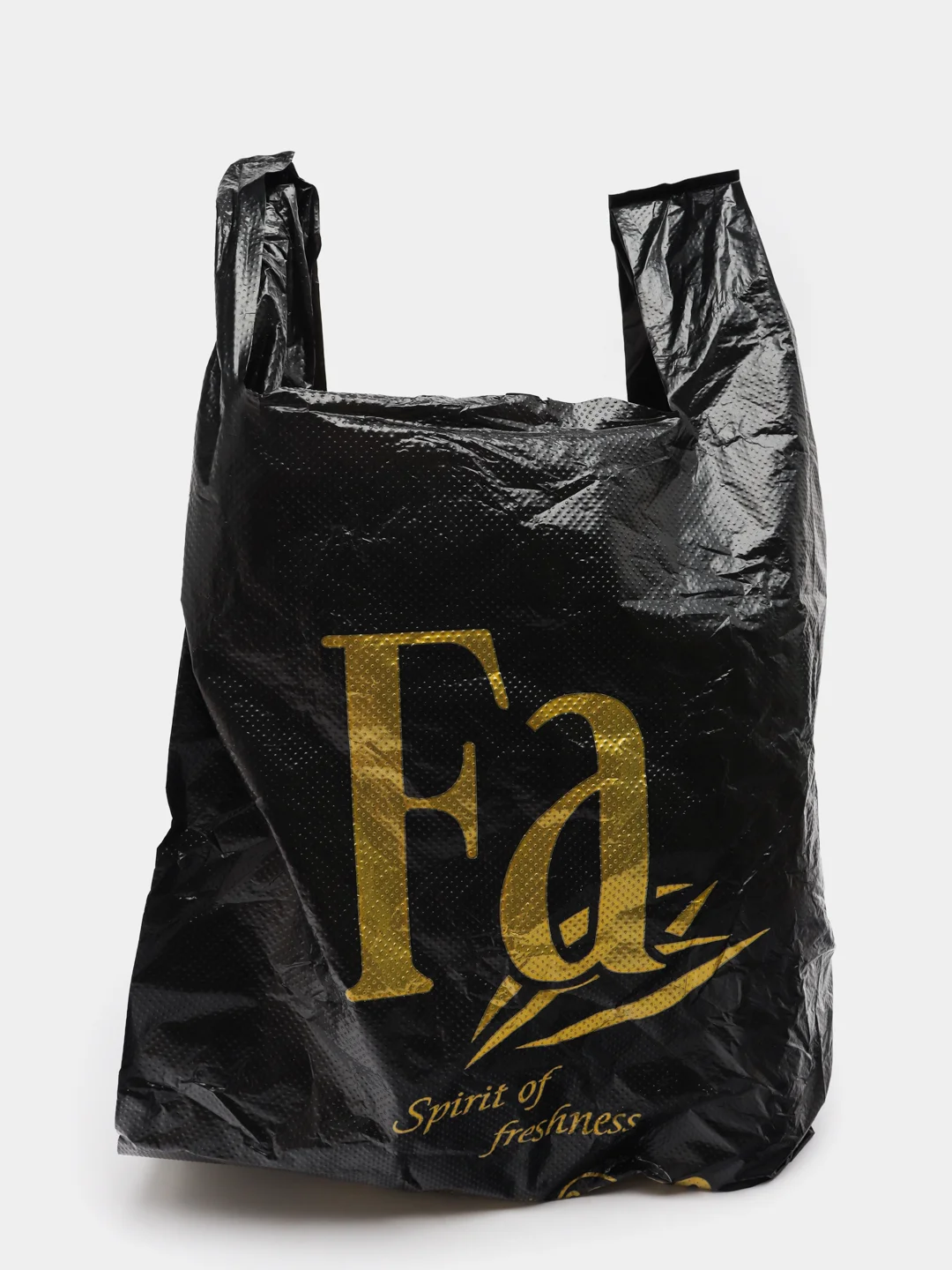 Черный пакет майка "Fa", 30см*54см