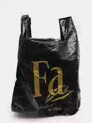 Черный пакет майка "Fa", 30см*54см