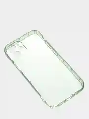 Зеленый чехол для iPhone 12 прозрачный цветной силиконовый