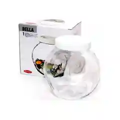 Bella"банка боковая белая крышка 2140мл /6 43994б