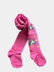 Розовый детские колготки с рисунком, из хлопка, для девочки ЕДИНОРОЖКИ (Россия)