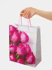 Подарочный пакет "Розовые розы"