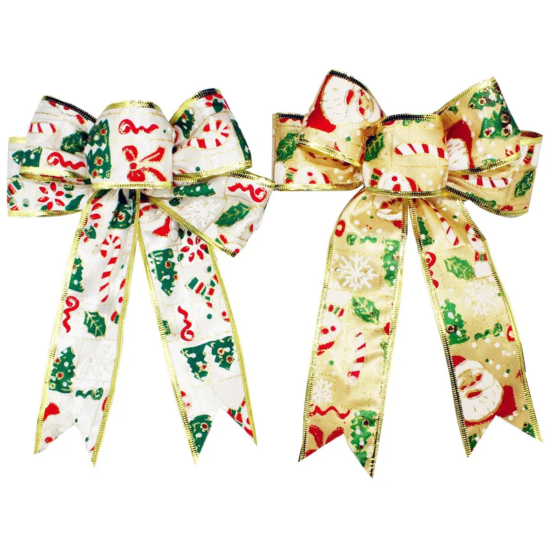 Новогоднее украшение "Бант Merry christmas" 20 см. Новый год/Рождество