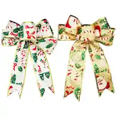 Новогоднее украшение "Бант Merry christmas" 20 см. Новый год/Рождество