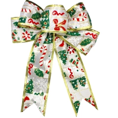 Новогоднее украшение "Бант Merry christmas" 20 см. Новый год/Рождество