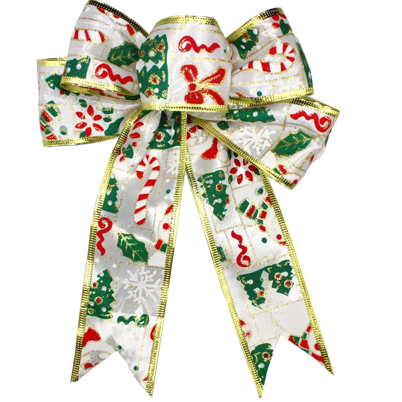 Новогоднее украшение "Бант Merry christmas" 20 см. Новый год/Рождество