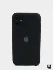Черный чехол Silicone case для iPhone 11 с открытым низом