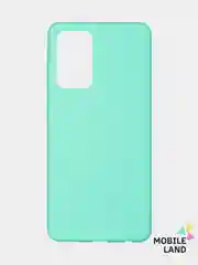Бирюзовый чехол Samsung Galaxy A72 5G силиконовый матовый