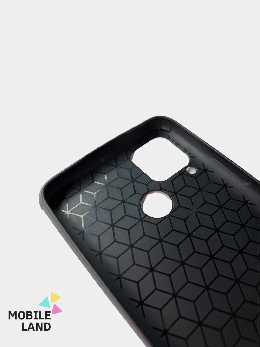 Красный чехол Realme C15 / С12 / C25 силиконовый, имитация кожи
