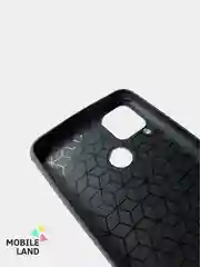 Красный чехол Realme C15 / С12 / C25 силиконовый, имитация кожи