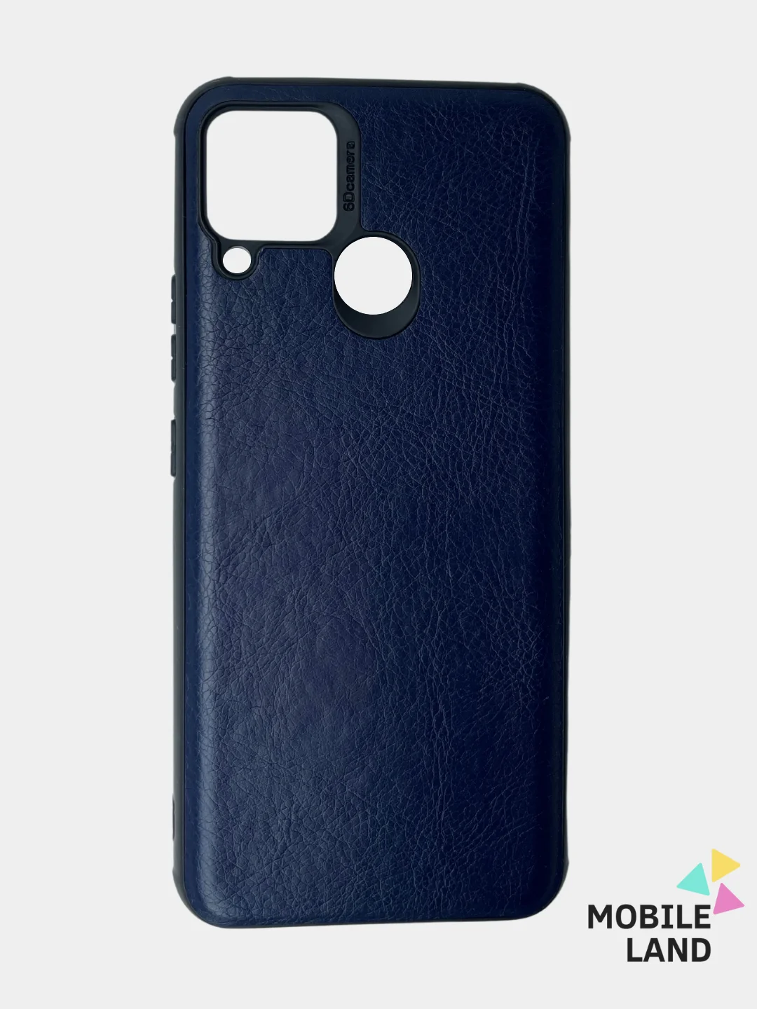 Красный чехол Realme C15 / С12 / C25 силиконовый, имитация кожи