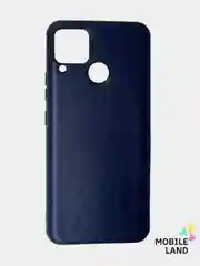 Красный чехол Realme C15 / С12 / C25 силиконовый, имитация кожи
