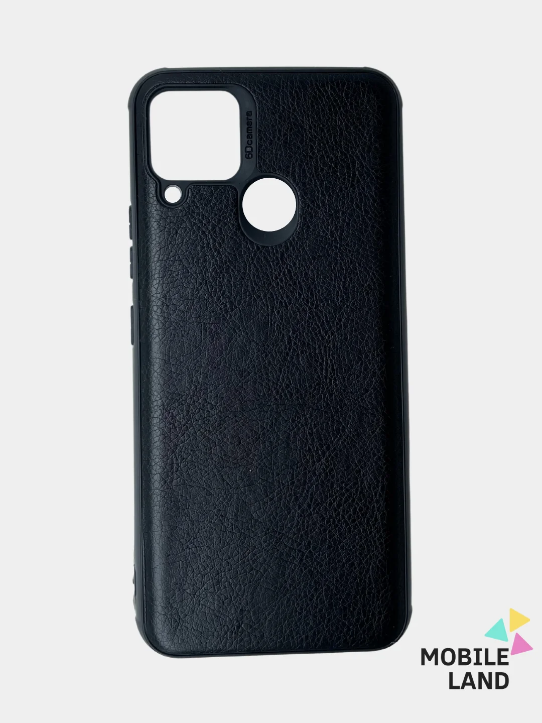 Красный чехол Realme C15 / С12 / C25 силиконовый, имитация кожи