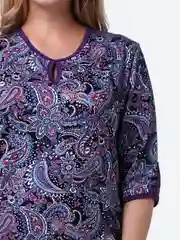 Фиолетовый milena21 Туника  женская "Капелька", туника из хлопка