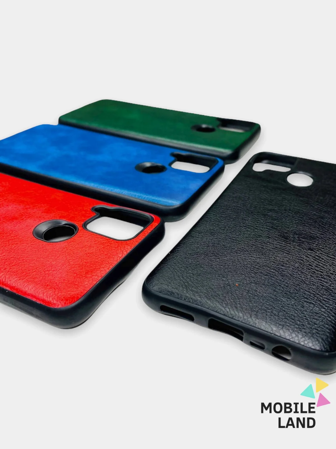 Красный чехол Realme C12 / С15 / C25 силиконовый, имитация кожи