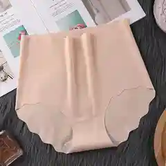 Бежевый бесшовные женские трусы брифы