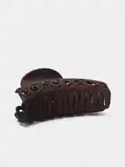 Коричневый каучуковый краб для волос