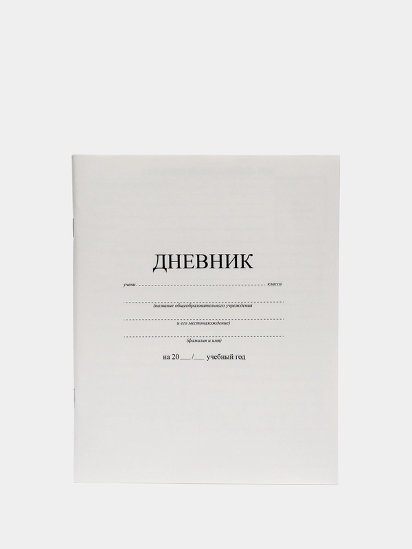 Дневник 1-11 класс ПИФАГОР "Белый", 40 листов, на скобе