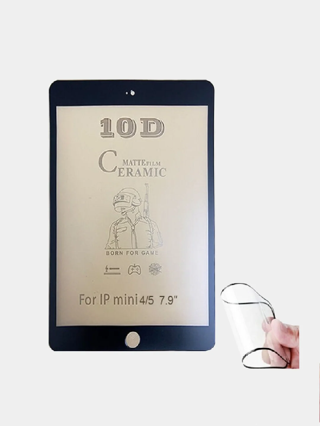 Защитное матовое стекло для IPAD (Полное проклеивание экрана)