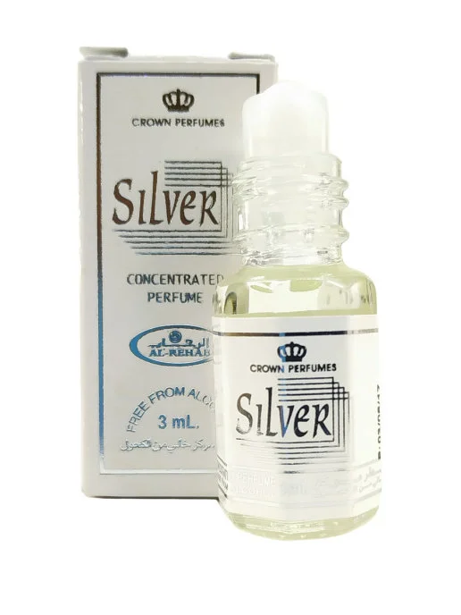 Серебряный масляные духи Al Rehab  SILVER,SECRET MAN , Balkis 3 мл