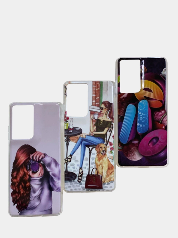 Чехол для Samsung G998F/S21 Ultra силиконовый с рисунком