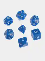 Синий набор кубиков для D&D, Dungeons and Dragons, ДнД, DnD, для ролевых игр, Pathfinder 7 шт