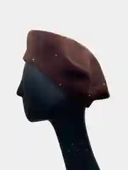 Коричневый берет женский
