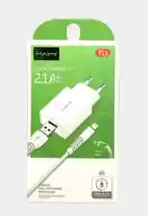 Сетевое зарядное устройство MAIMI T13 (1xUSB, 2.1А + кабель Apple Lightning)