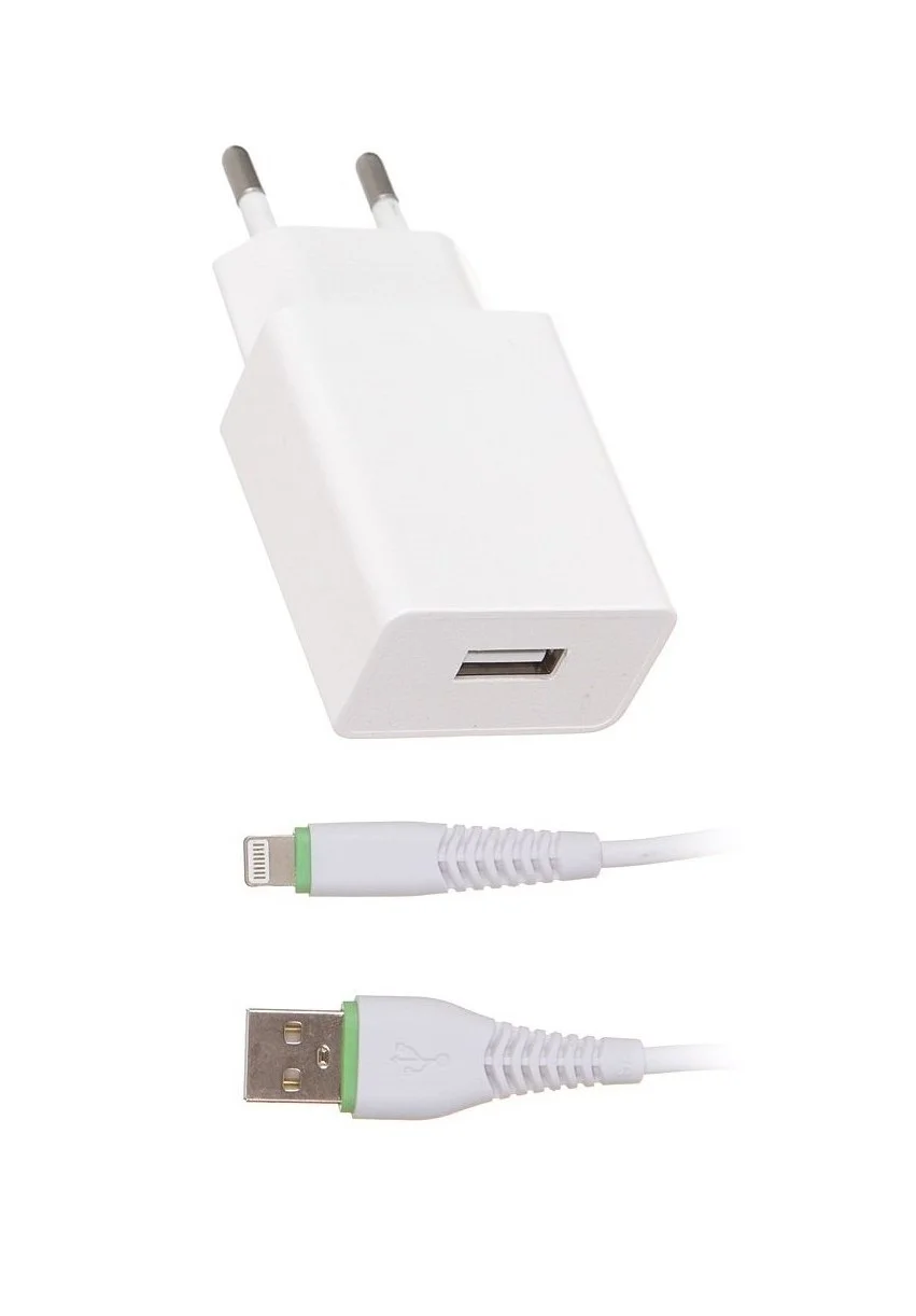Сетевое зарядное устройство MAIMI T13 (1xUSB, 2.1А + кабель Apple Lightning)
