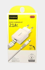Сетевое зарядное устройство MAIMI T13 1 x USB до 2.1А, с кабелем Type-C