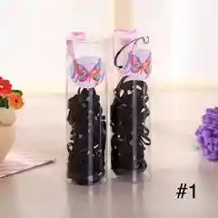 Черный резинки силиконовые для волос
