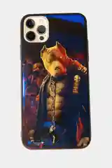 Пурпурный чехол на Iphone 11 Pro Max c картинками цветной