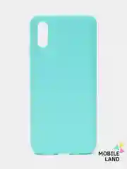 Бирюзовый чехол  Xiaomi Redmi 9A силиконовый матовый
