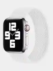 Белый нейлоновый ремешок для Apple Watch, плетёный, монобраслет