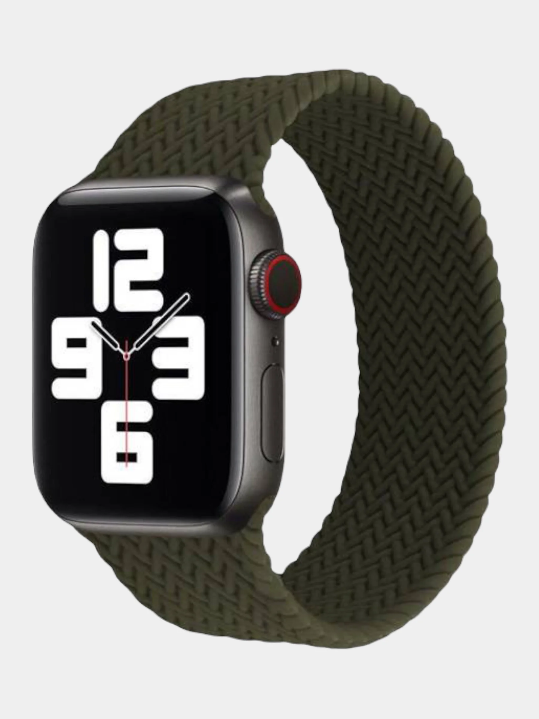Белый нейлоновый ремешок для Apple Watch, плетёный, монобраслет