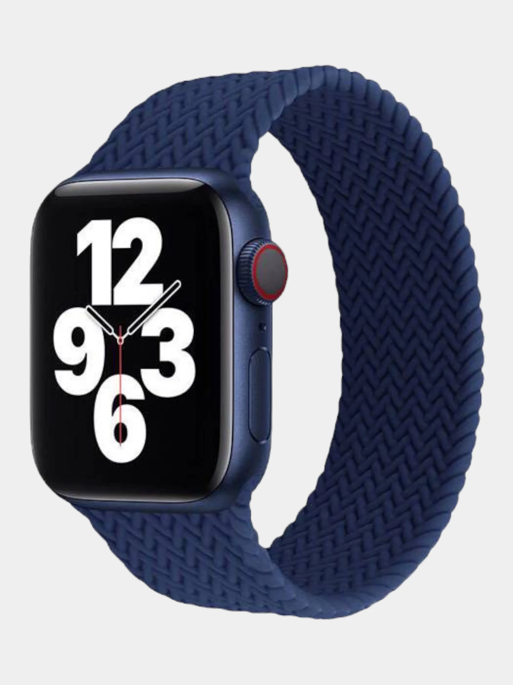 Белый нейлоновый ремешок для Apple Watch, плетёный, монобраслет