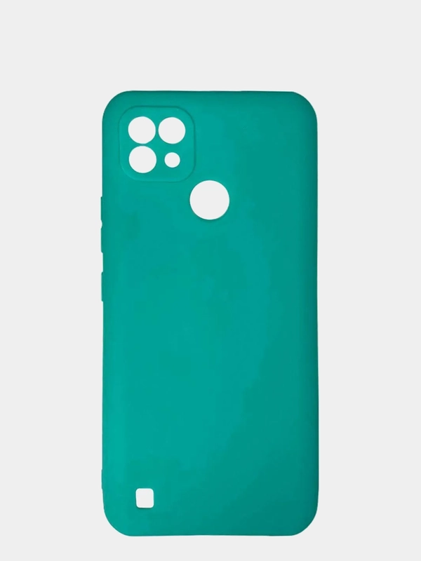 Чехол Realme C21 / Реалми С21 цветной, матовый, силиконовый