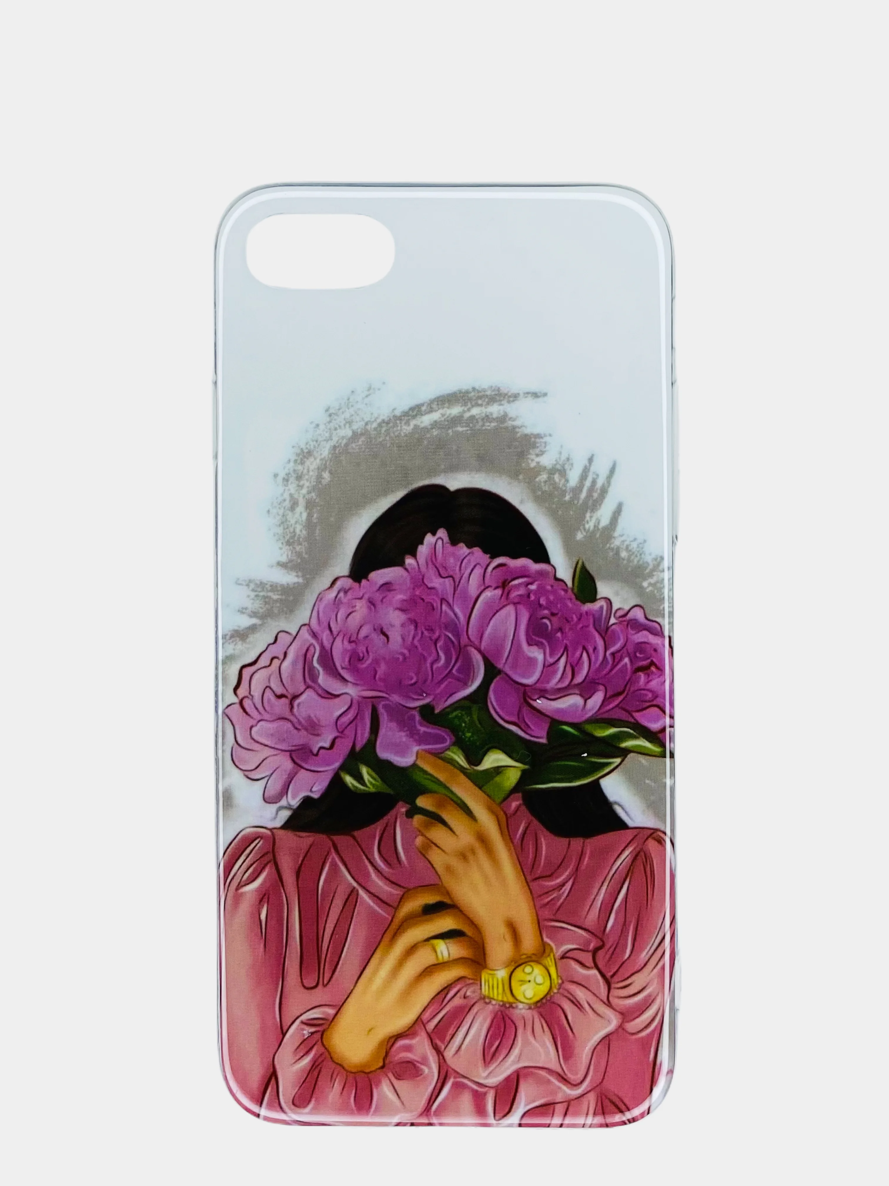 Тёмно-серый чехол Apple iPhone 7 / 8 / SE 2020, 5 / 5s / SE 2016, 7 Plus / 8+ силиконовый с рисунком
