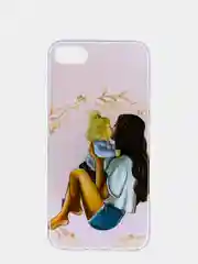 Бирюзовый чехол Apple iPhone 7 / 8 / SE 2020, 5 / 5s / SE 2016, 7 Plus / 8+ силиконовый с рисунком