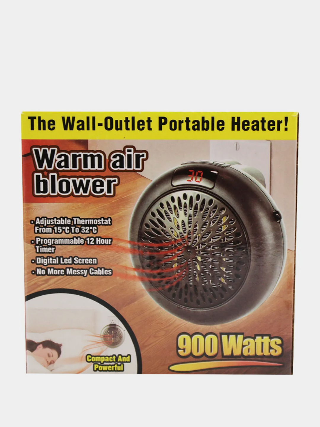 Комнатный Обогреватель Warm Air Blower 900w до 32С с пультом управления  купить по цене 1190 ₽ в интернет-магазине KazanExpress