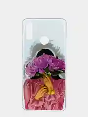 Тёмно-серый чехол Huawei P Smart 2019 / Honor 10 Lite, Хуавей П Смарт 2019, силиконовый с рисунком