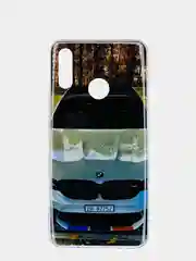 Тёмно-серый чехол Huawei P Smart 2019 / Honor 10 Lite, Хуавей П Смарт 2019, силиконовый с рисунком