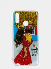 Кремовый чехол Huawei P Smart 2019 / Honor 10 Lite, Хуавей П Смарт 2019, силиконовый с рисунком