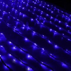 Гирлянда "Дождь" улич. УМС, Ш:2 м, В:6 м, Н.Т. LED-1500-220V, БЕЗ контр. СИНИЙ