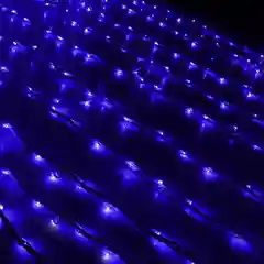 Гирлянда "Дождь" улич. УМС, Ш:2 м, В:6 м, Н.Т. LED-1500-220V, БЕЗ контр. СИНИЙ